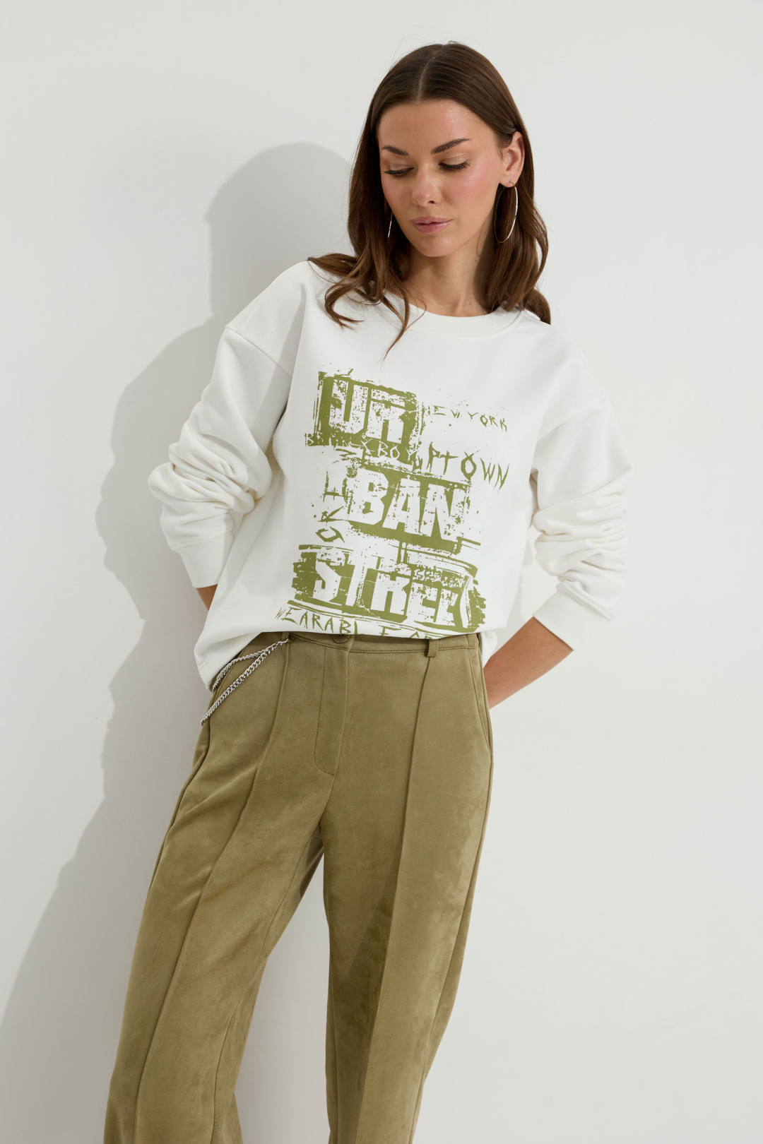 Джемпер ЛЮШе 4309 оливка - фото 1