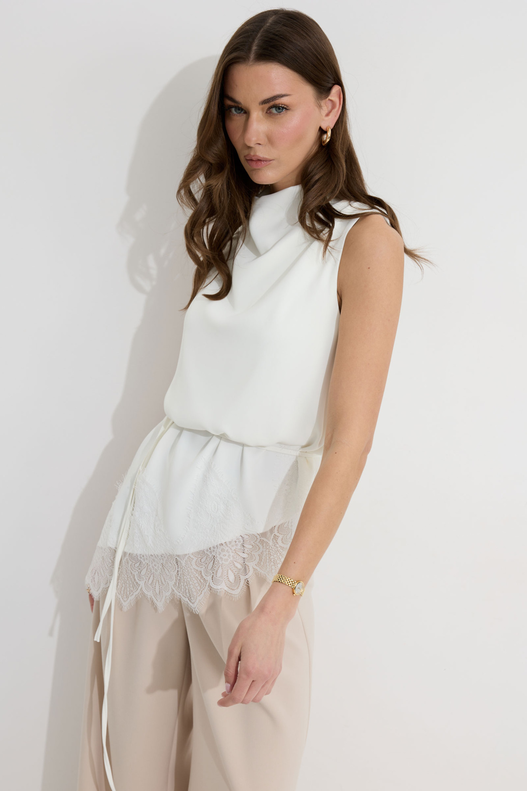 Блузка ЛЮШе 4318 молоко