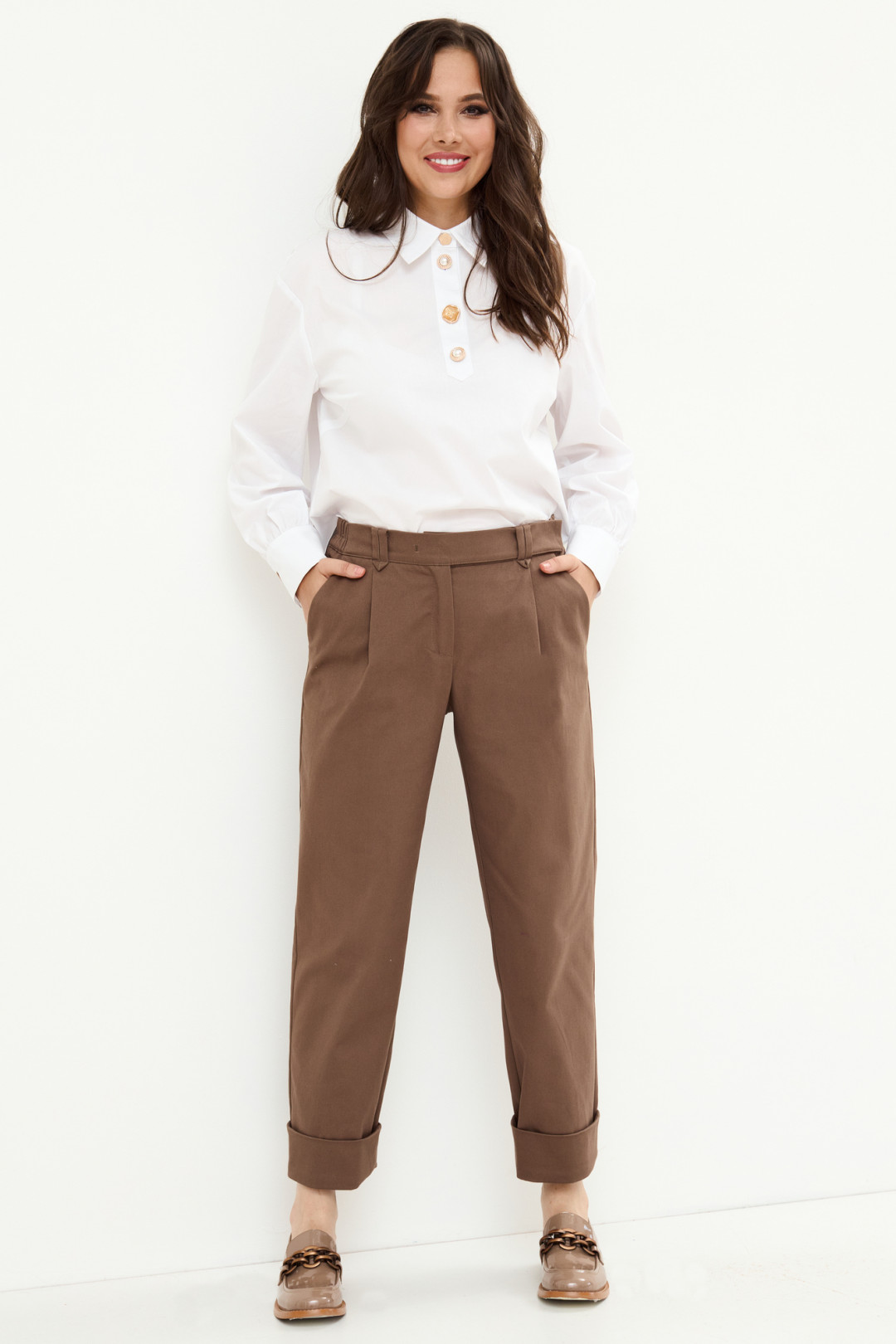 Брюки Магия Моды 2149 коричневый - фото 1