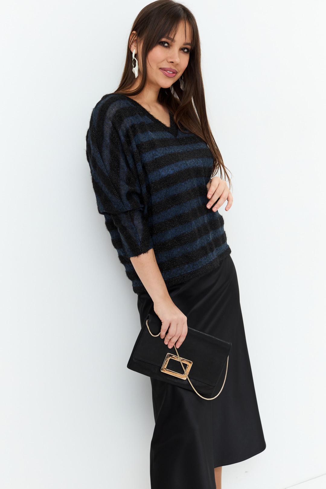 Костюм Магия Моды 2201 черный+ голубой - фото 3