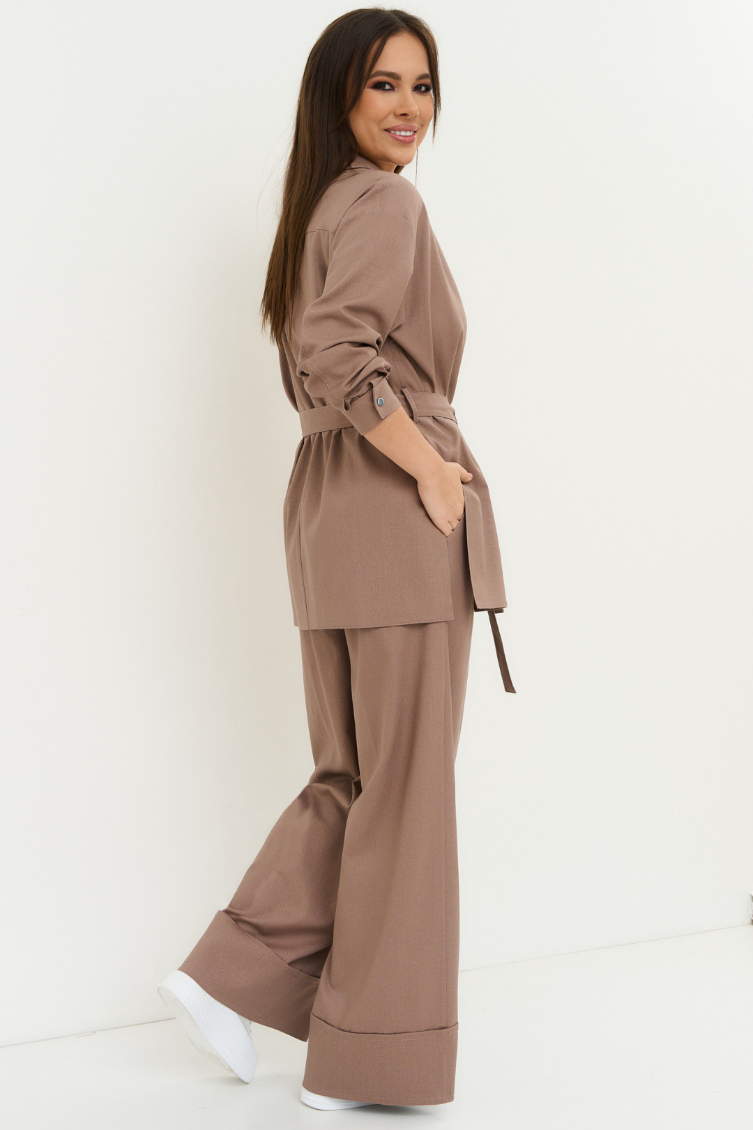 Костюм Магия Моды 2235 голубой+какао - фото 3