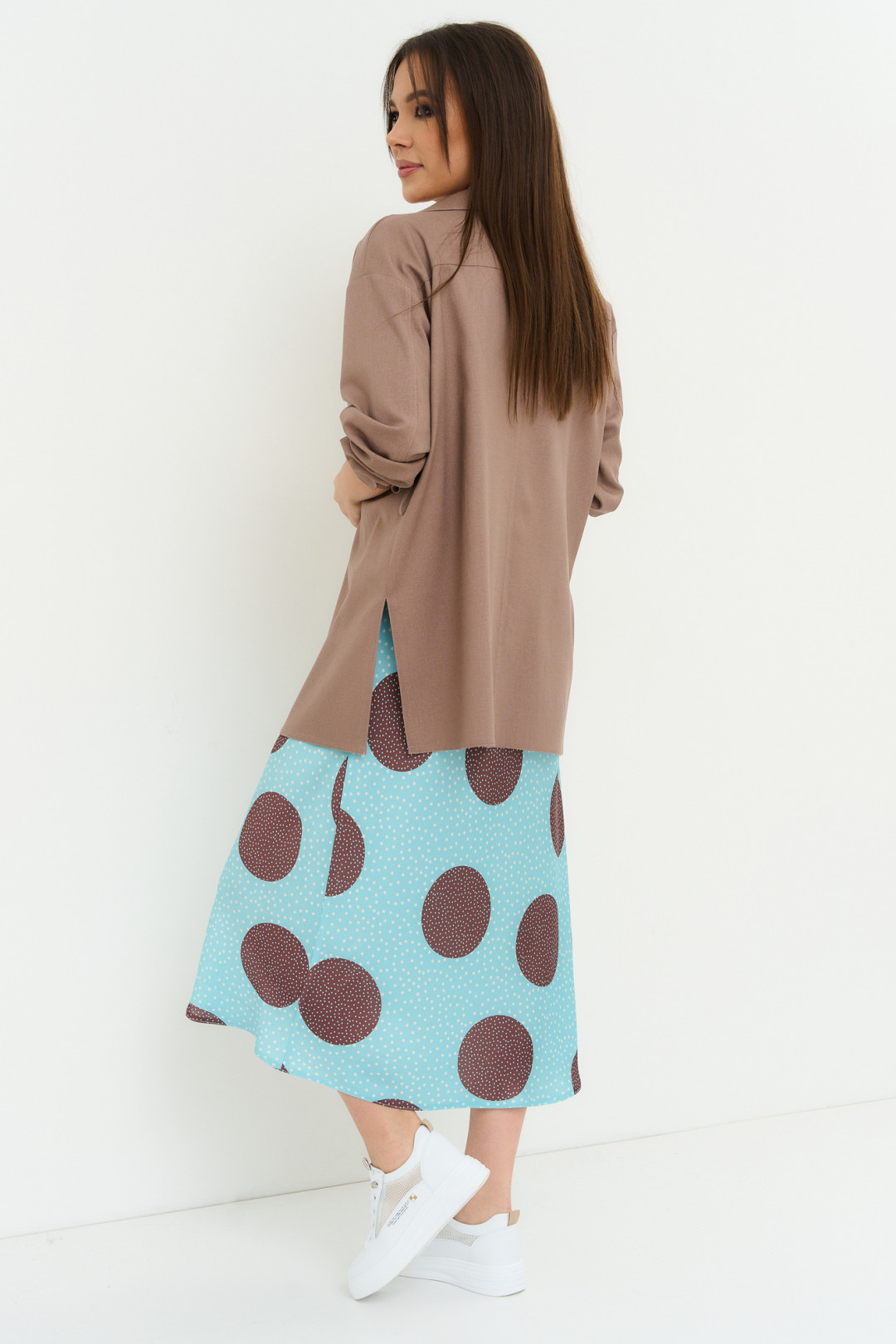Костюм Магия Моды 2244 какао+ голубой - фото 4