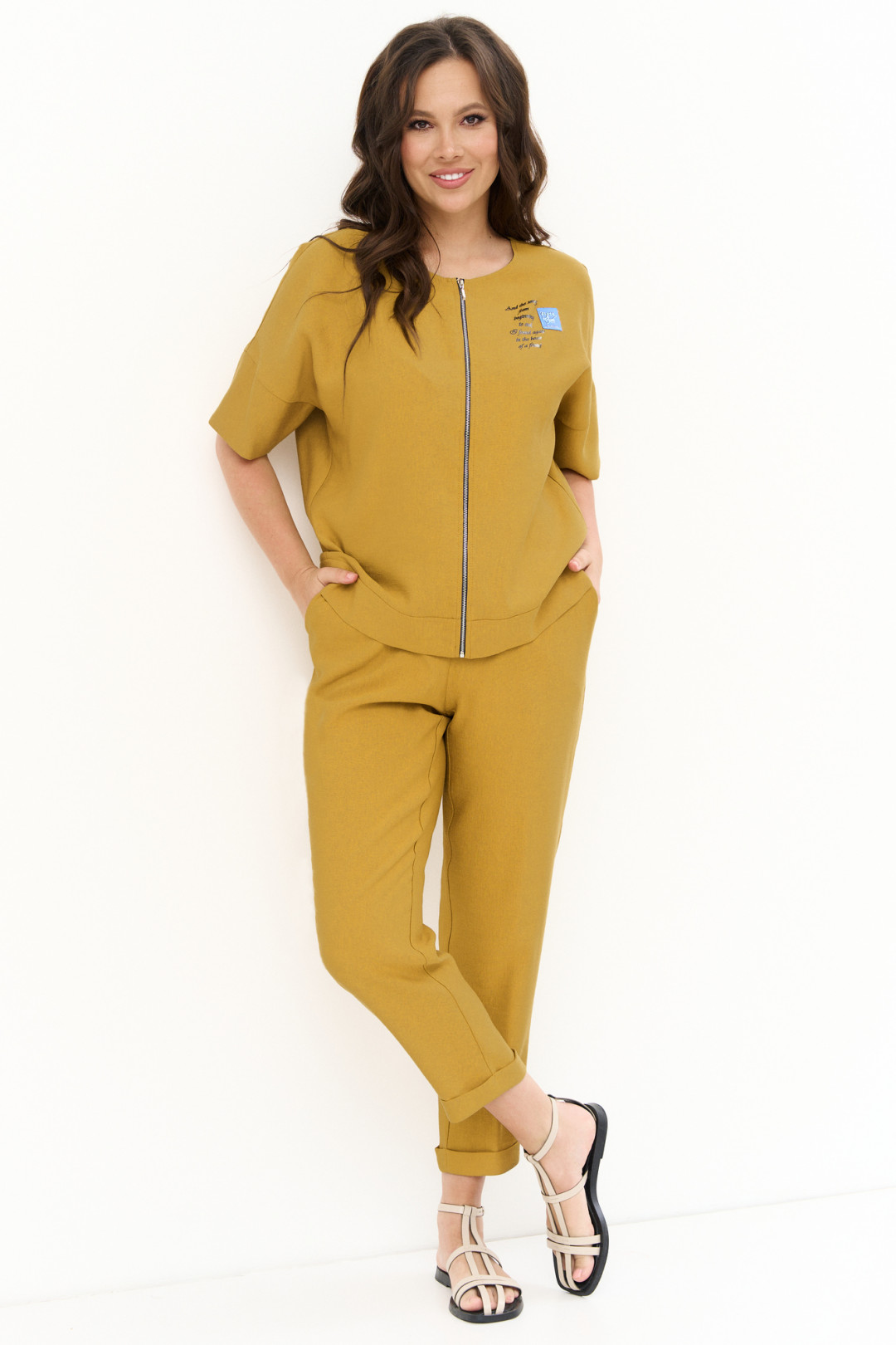 Костюм Магия Моды 2267 горчица - фото 3