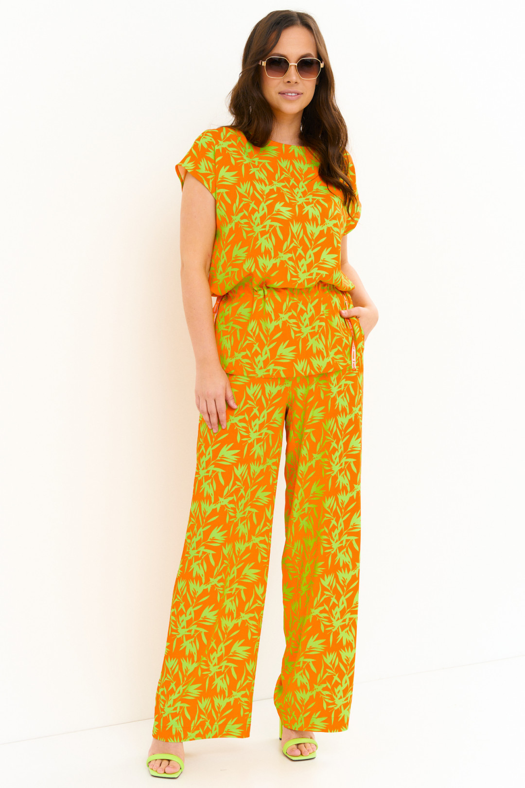 Костюм Магия Моды 2272 оранжевый+ салатовый - фото 1