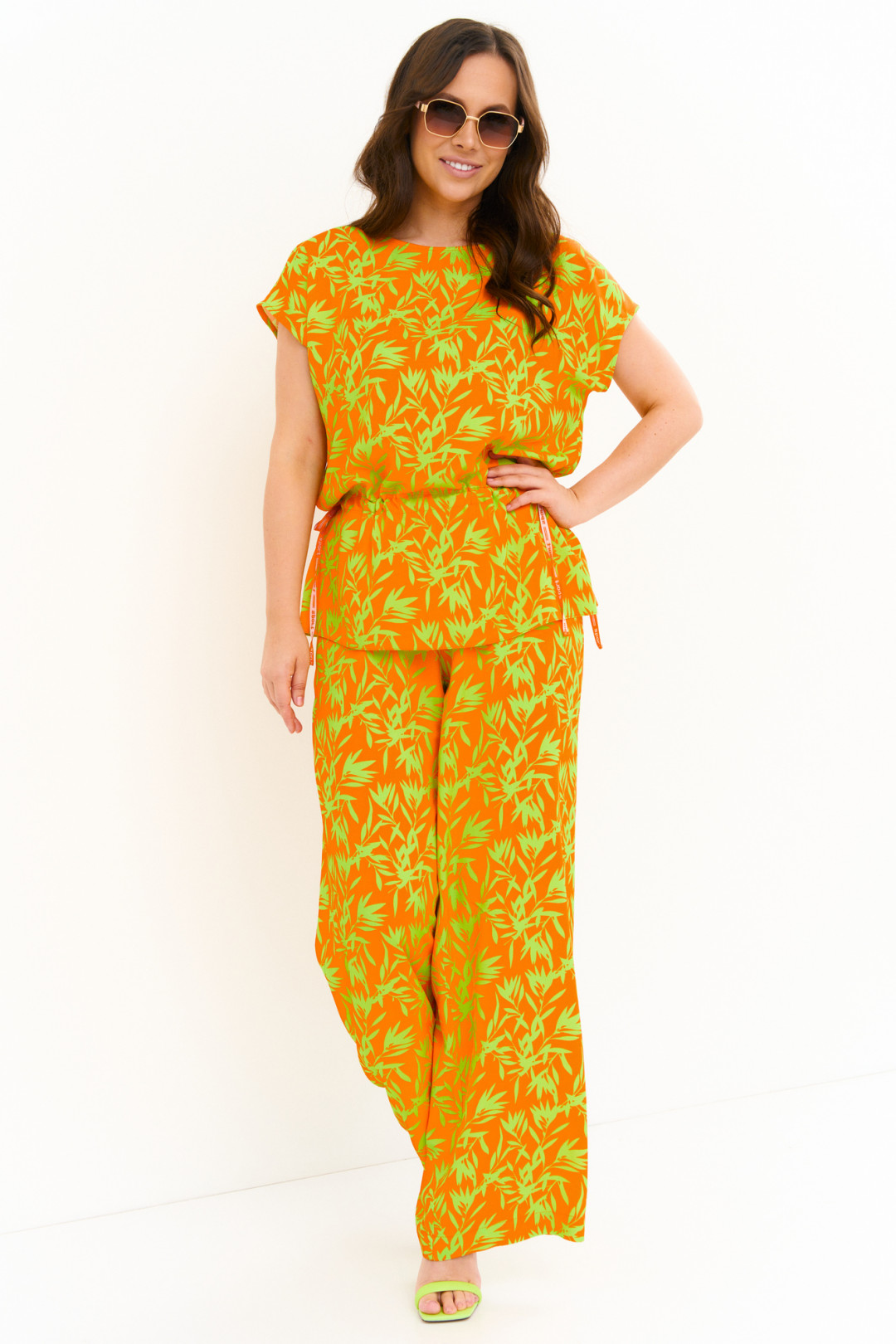 Костюм Магия Моды 2272 оранжевый+ салатовый - фото 2