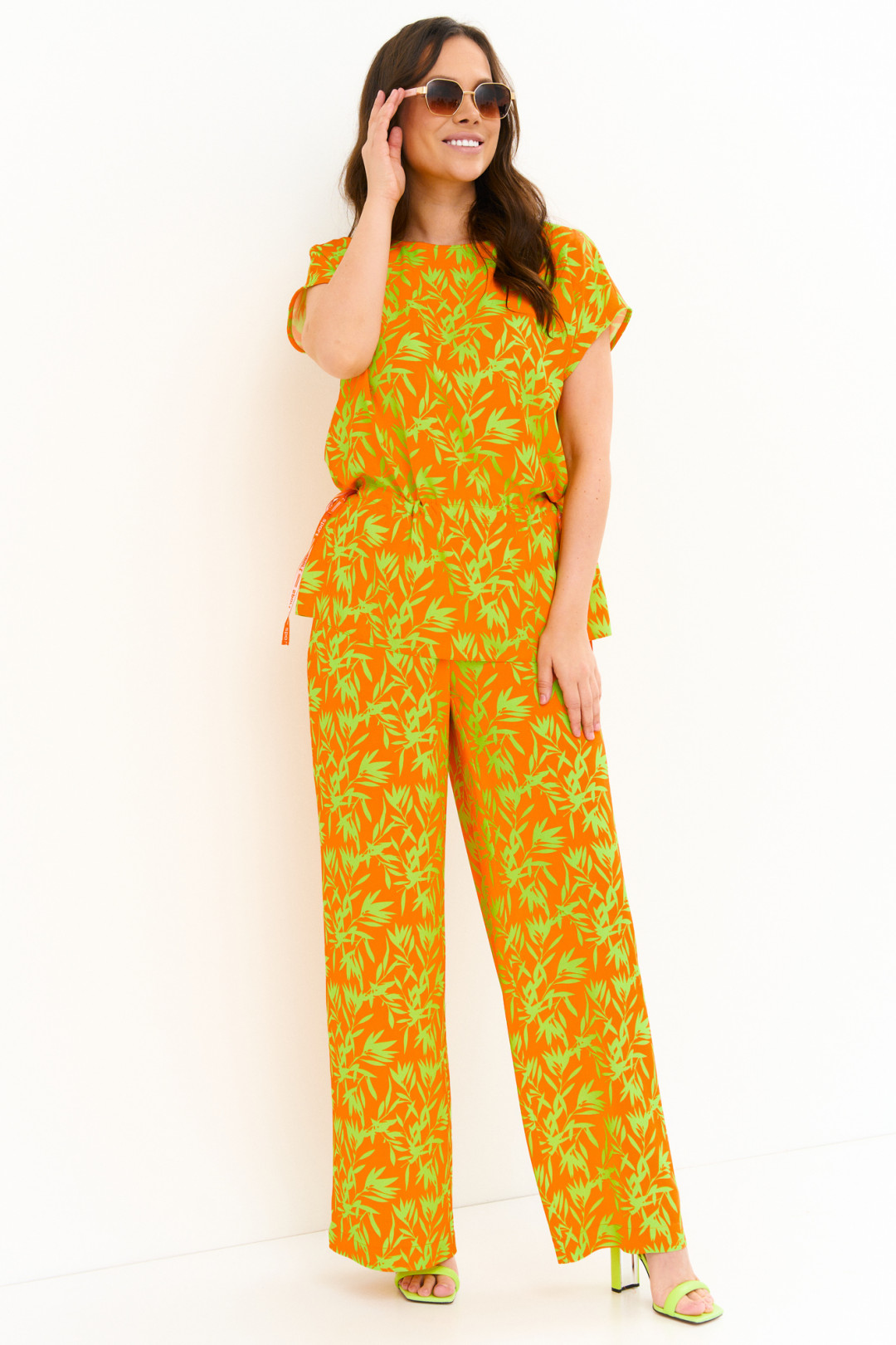 Костюм Магия Моды 2272 оранжевый+ салатовый - фото 5