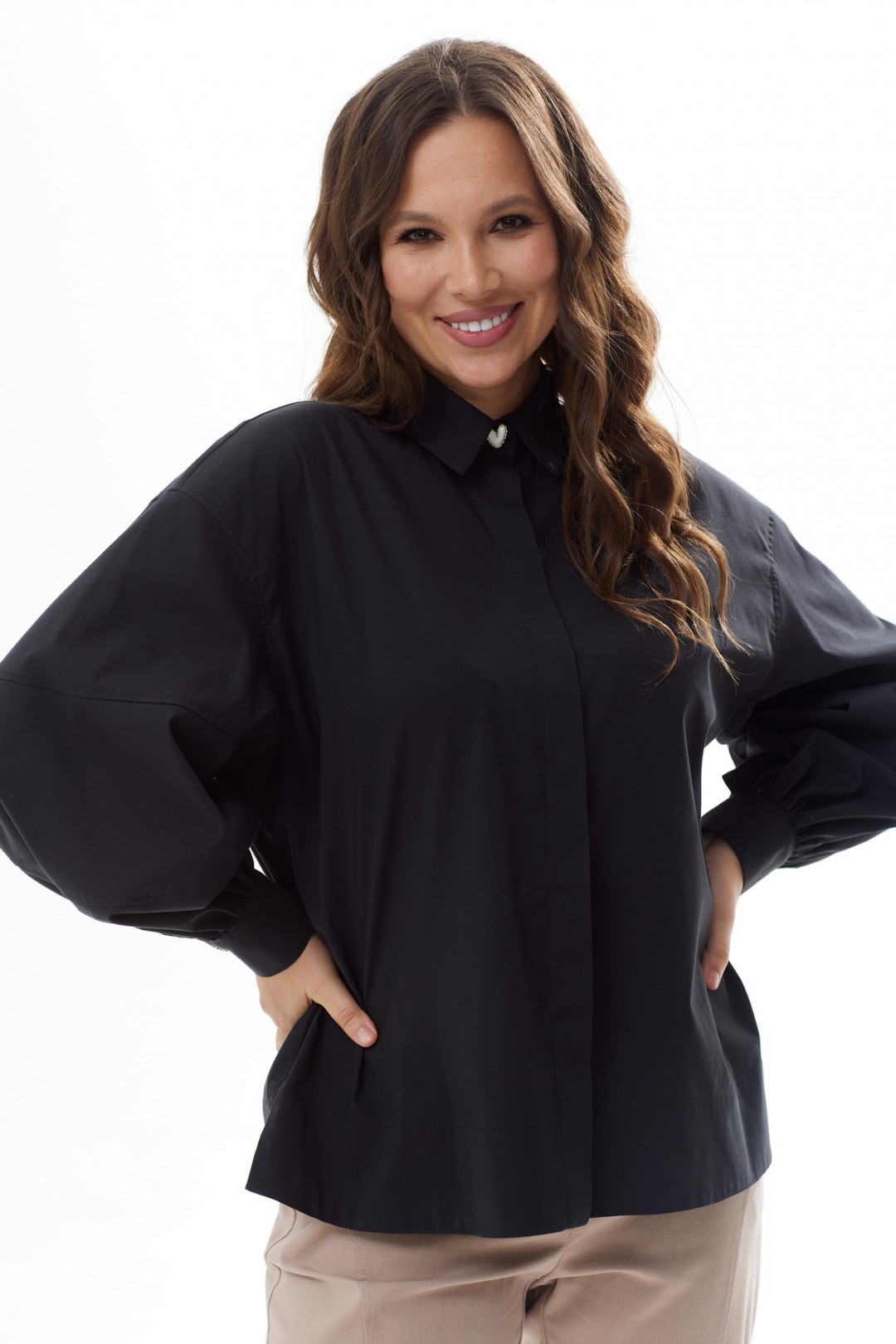 Блузка Магия Моды 2291 черный - фото 4