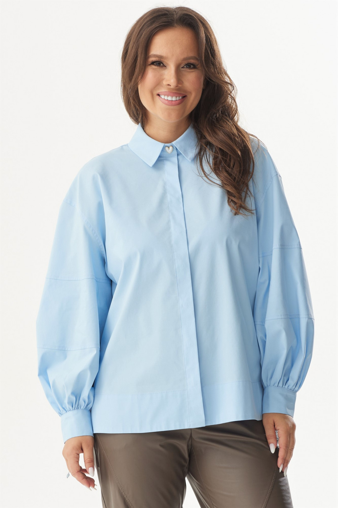 Блузка Магия Моды 2291 голубой - фото 1