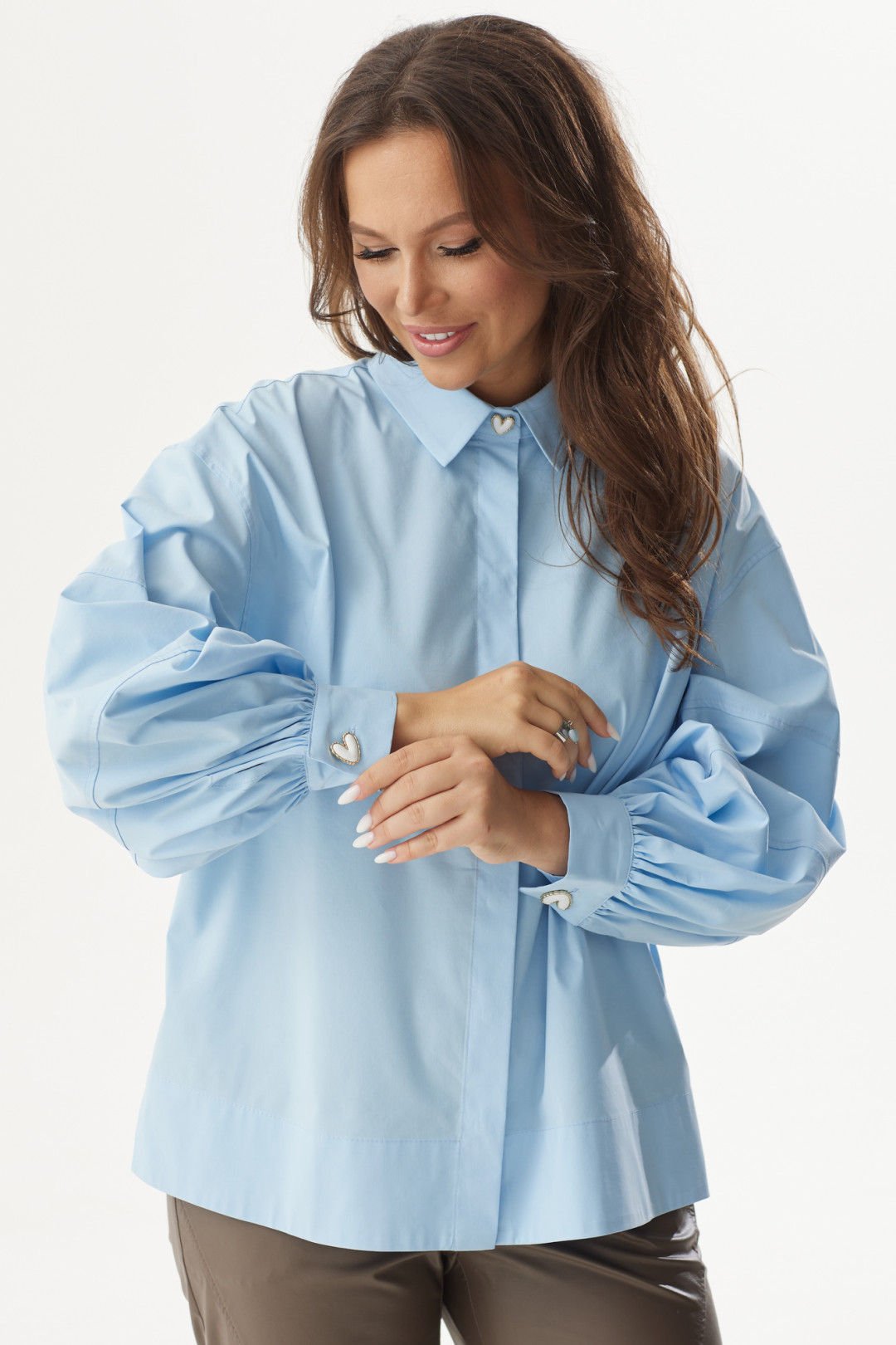 Блузка Магия Моды 2291 голубой - фото 2
