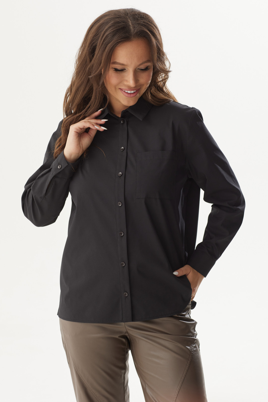 Блузка Магия Моды 2304 чёрный - фото 2