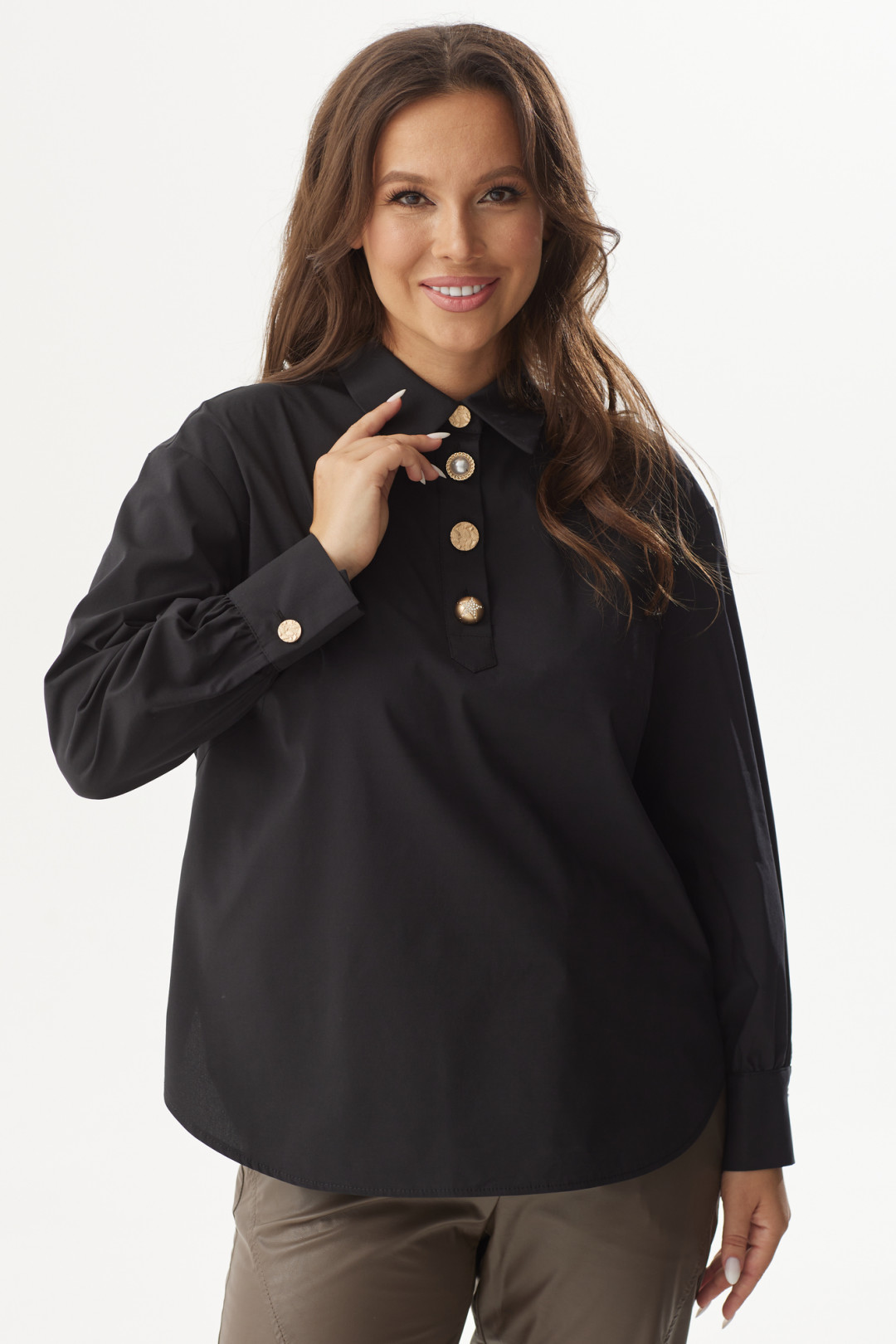 Блузка Магия Моды 2306 черный - фото 1