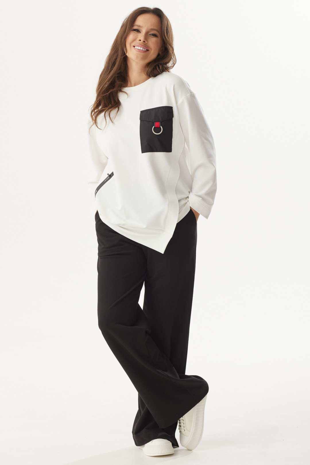 Костюм Магия Моды 2324 белый+ черный - фото 1