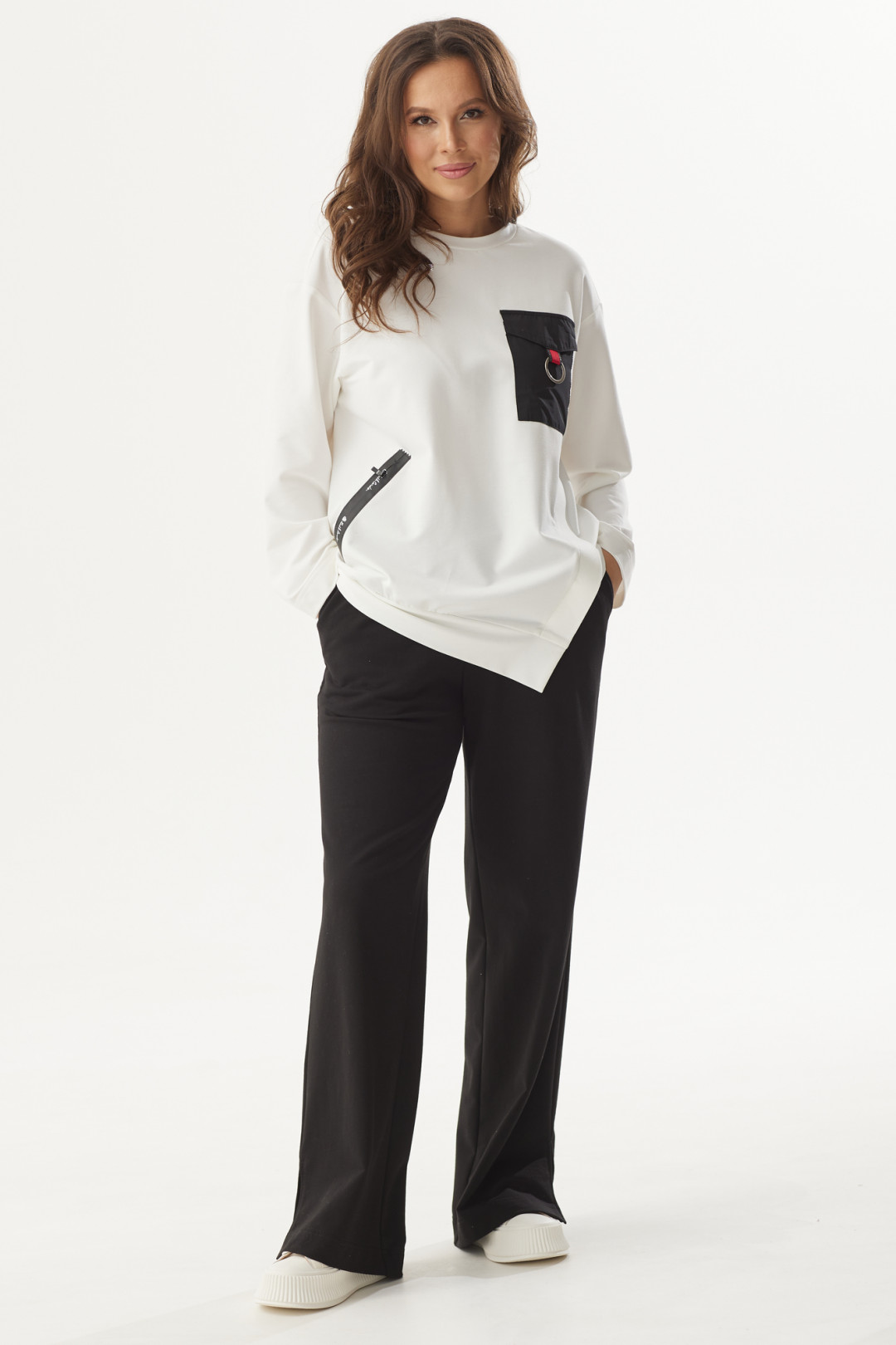 Костюм Магия Моды 2324 белый+ черный - фото 4