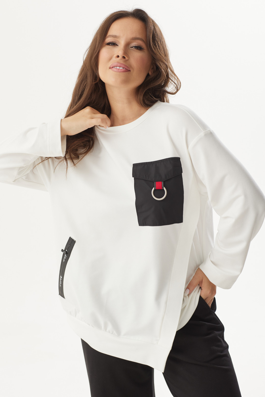 Костюм Магия Моды 2324 белый+ черный - фото 5