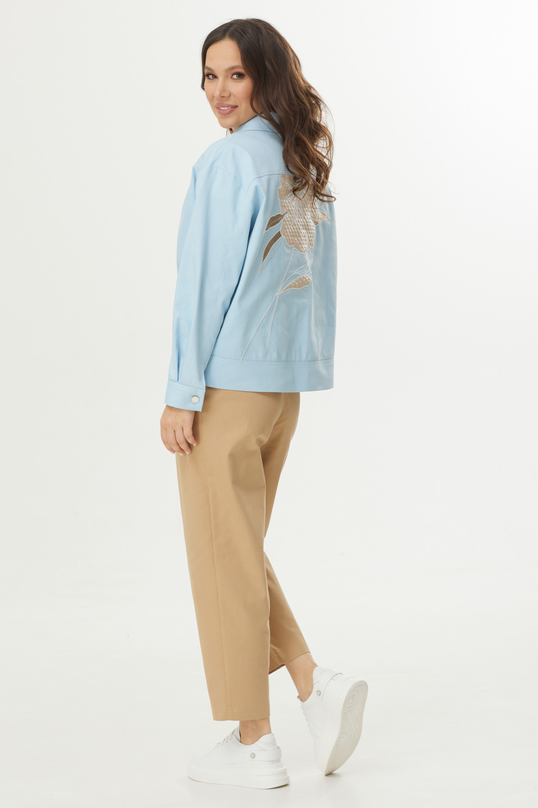 Костюм Магия Моды 2400 голубой+ беж - фото 3