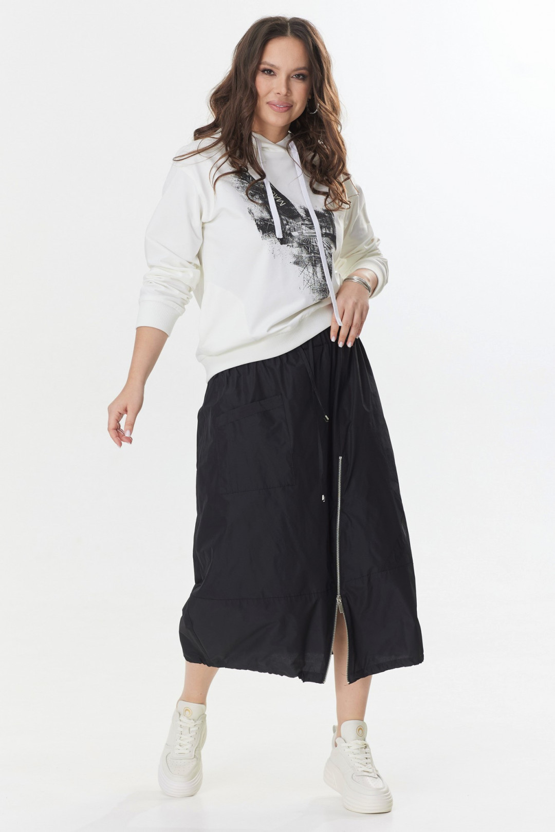 Костюм Магия Моды 2401 белый+ черный - фото 1