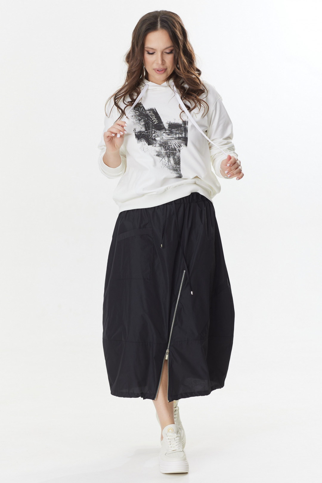 Костюм Магия Моды 2401 белый+ черный - фото 4