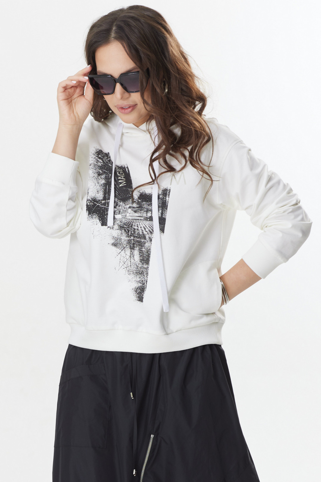 Костюм Магия Моды 2401 белый+ черный - фото 5