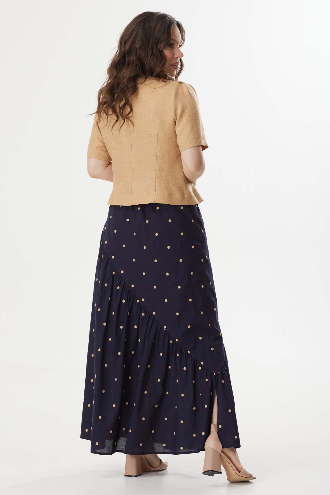 Костюм Магия Моды 2429 беж+т.синий - фото 4