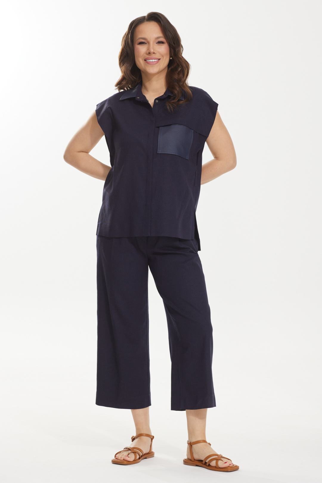 Костюм Магия Моды 2439 темно синий - фото 4