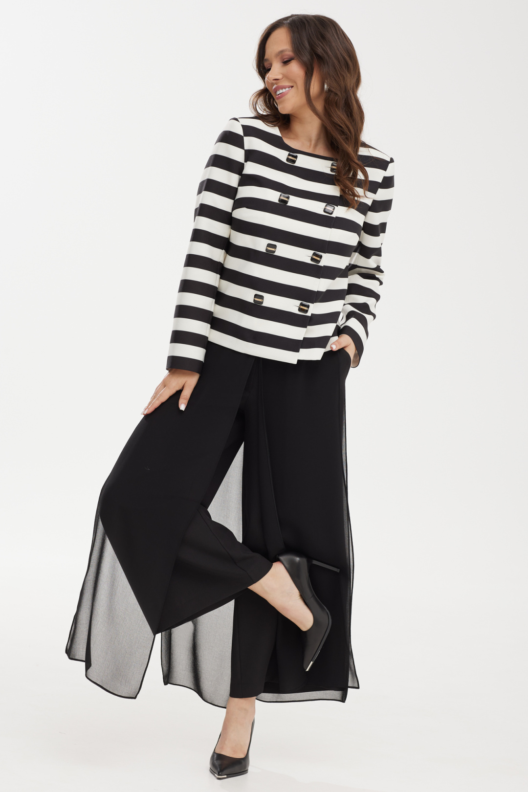 Костюм Магия Моды 2444 черный+белый - фото 1