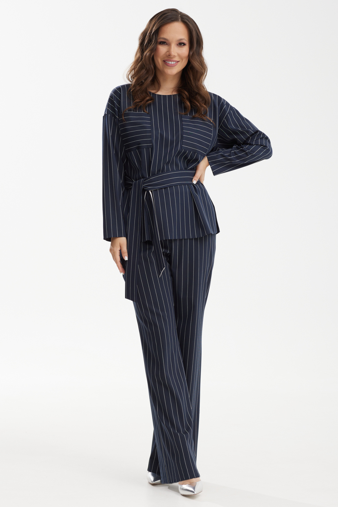 Костюм Магия Моды 2468 т.синий в полоску - фото 6