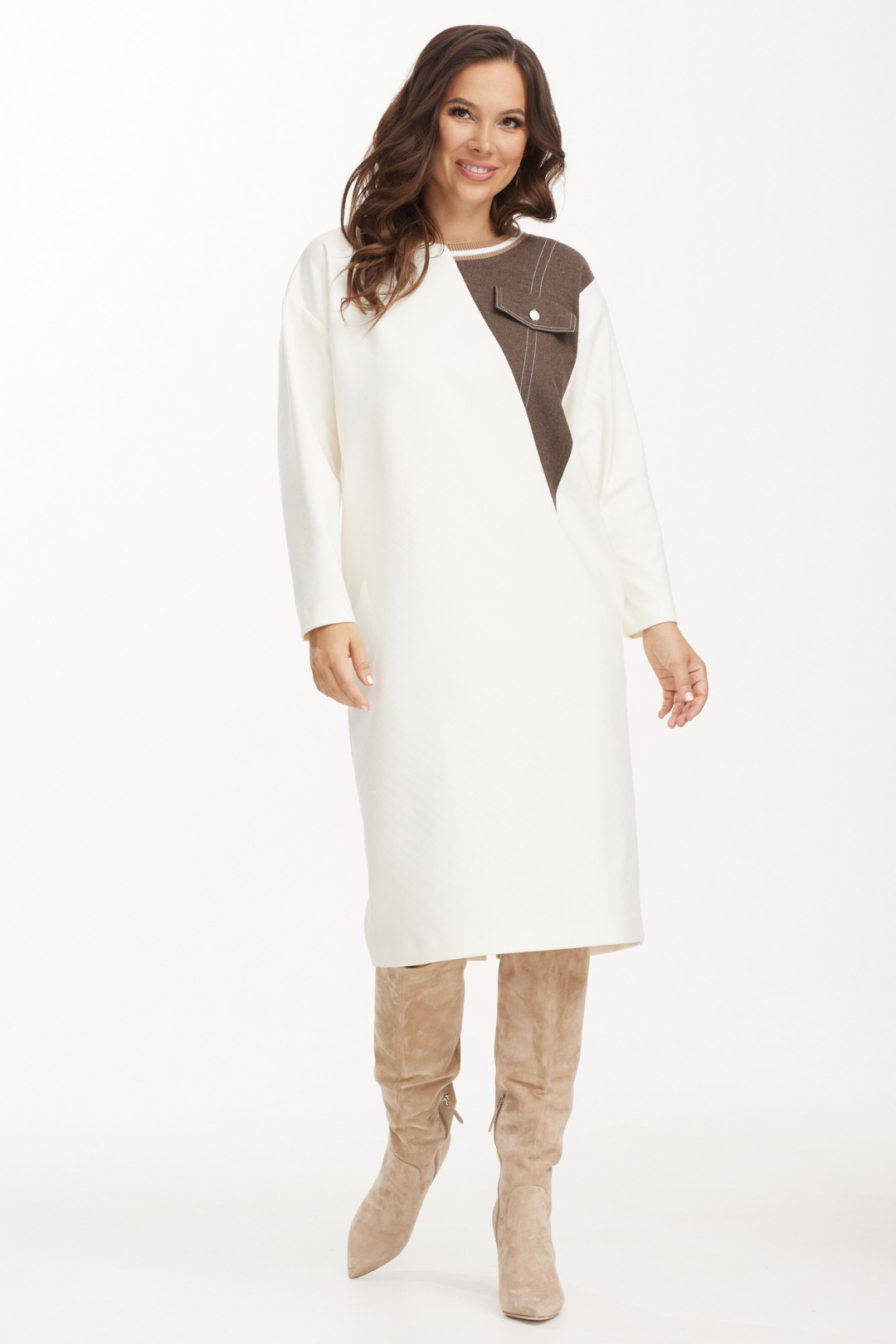 Платье Магия Моды 2498 молоко - фото 1