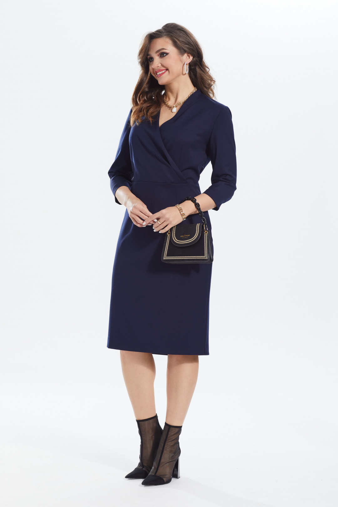 Платье MALI 422-092 синий - фото 6