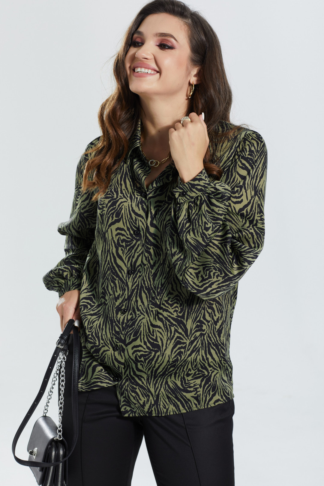 Блузка MALI 622-074 зеленый - фото 3