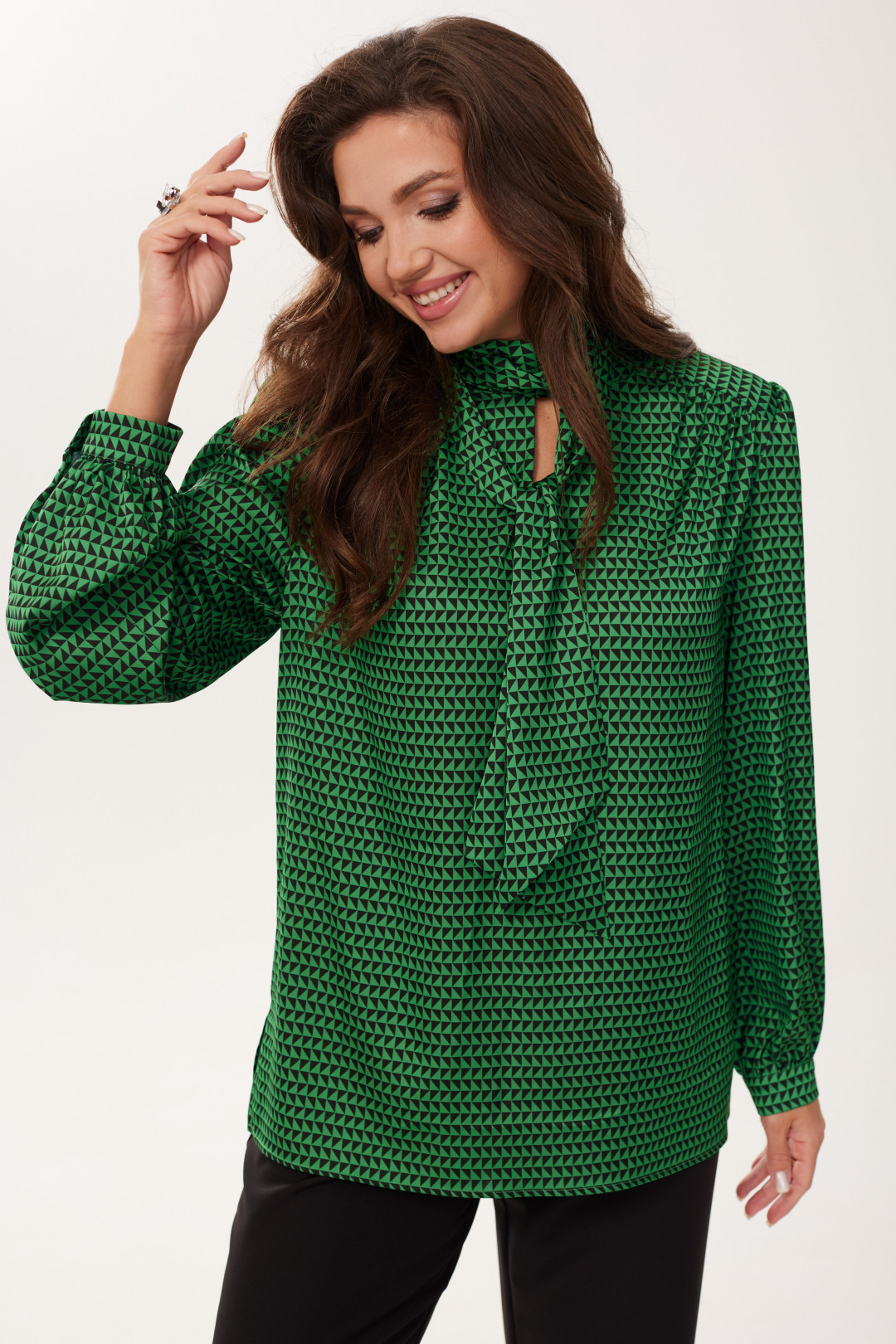 Блузка MALI 623-073 изумруд - фото 2