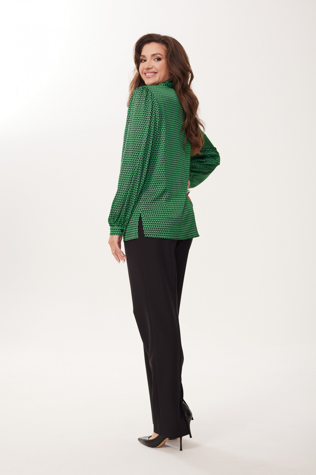 Блузка MALI 623-073 изумруд - фото 3