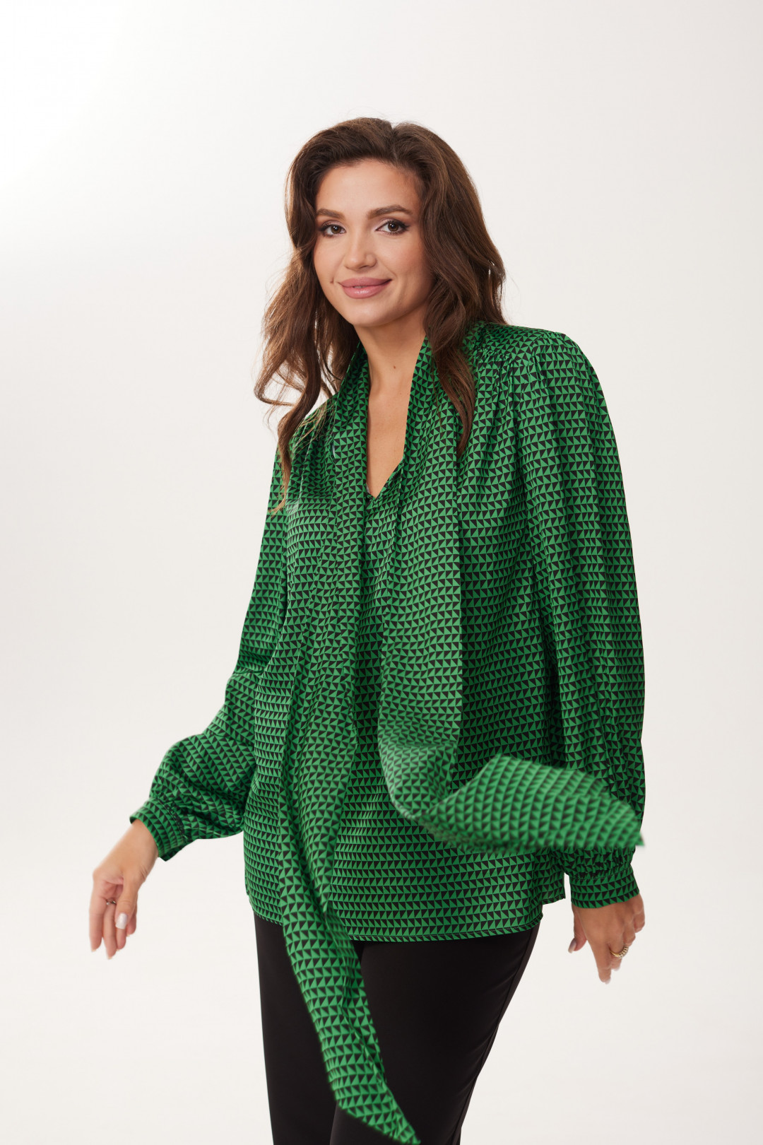 Блузка MALI 623-073 изумруд - фото 4