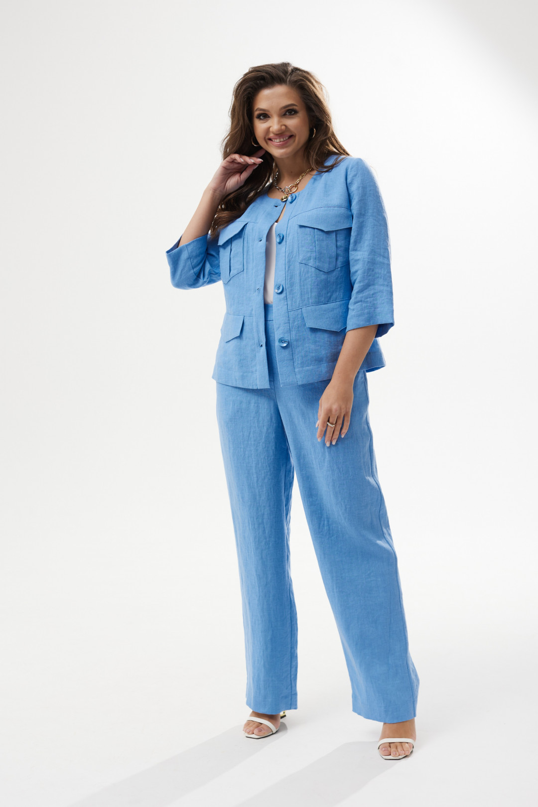 Костюм MALI 723-020 голубой - фото 4