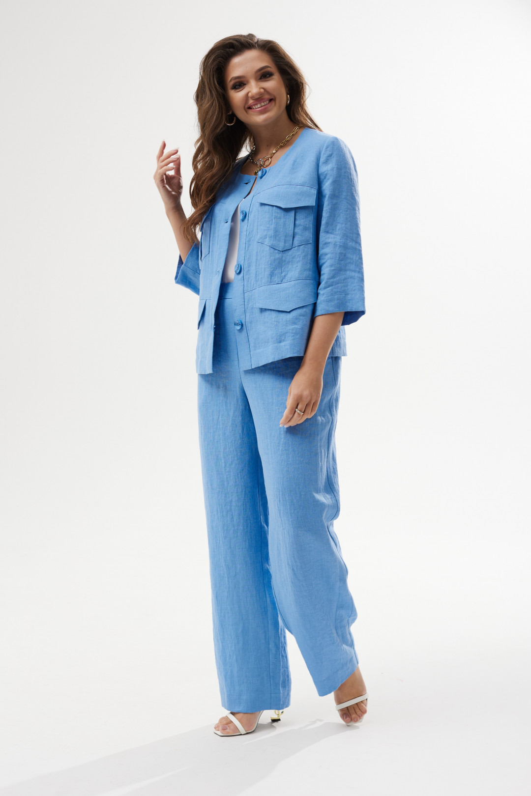 Костюм MALI 723-020 голубой - фото 5