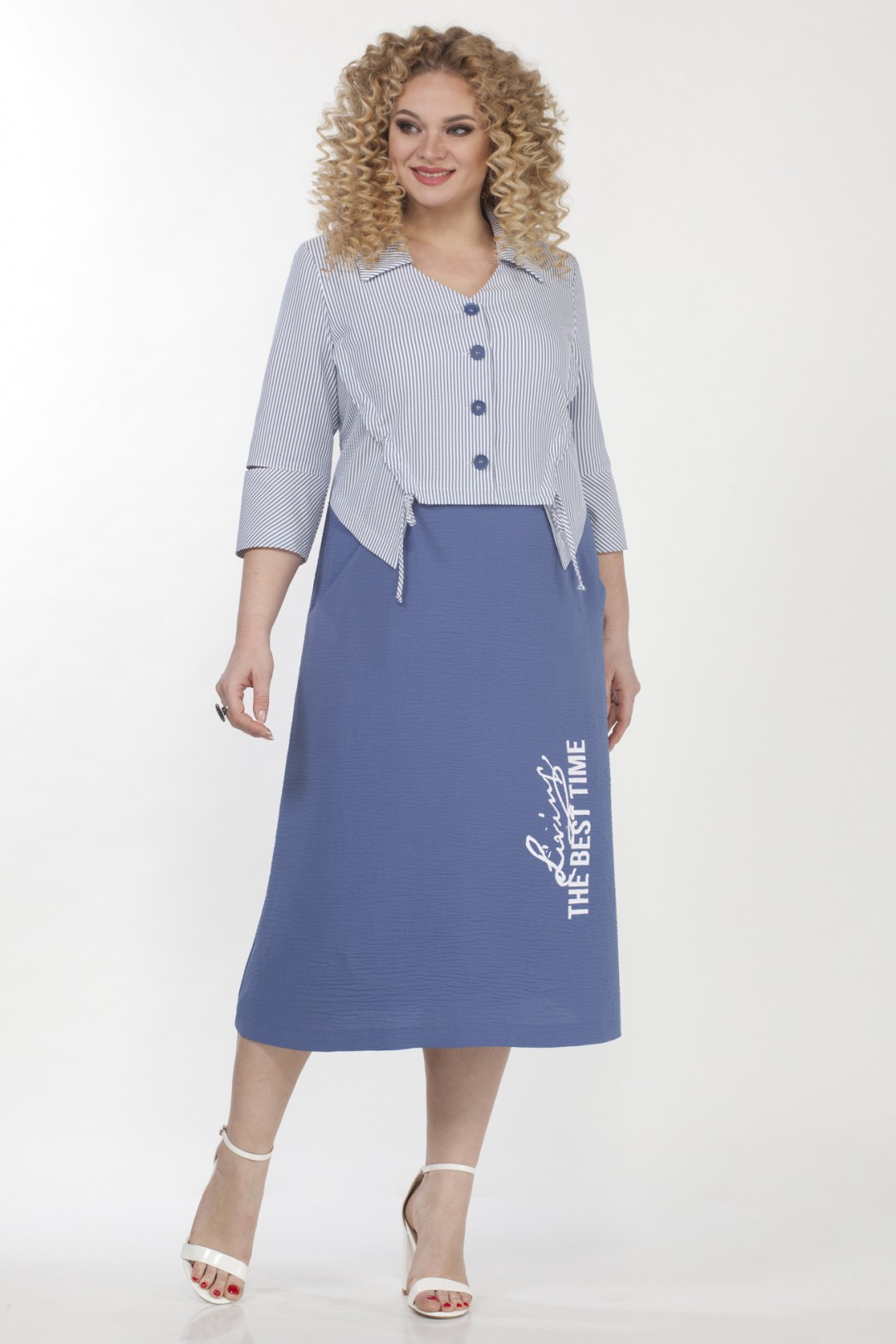 Платье Matini 3.1420 синий - фото 4