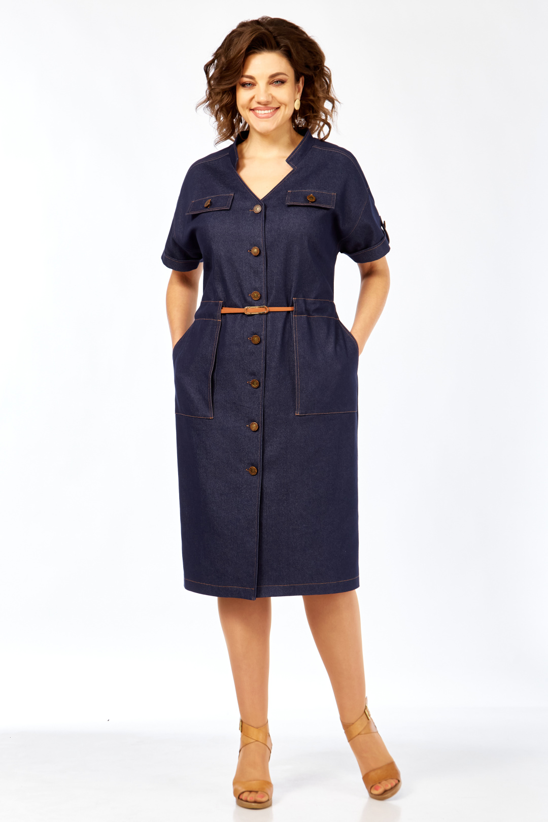 Платье Matini 3.1807 синий - фото 6