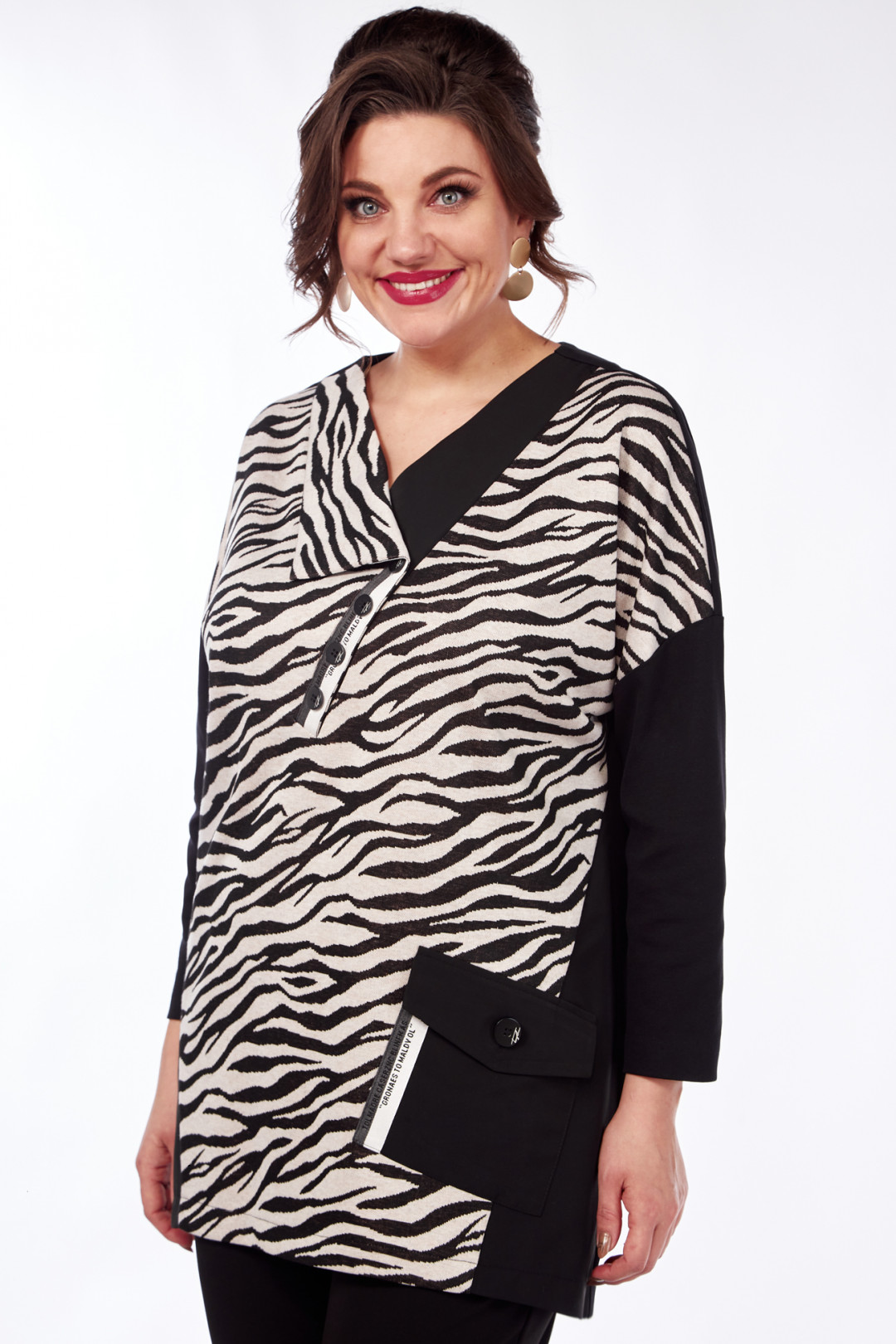 Блузка Matini 4.1244/1 зебра - фото 4