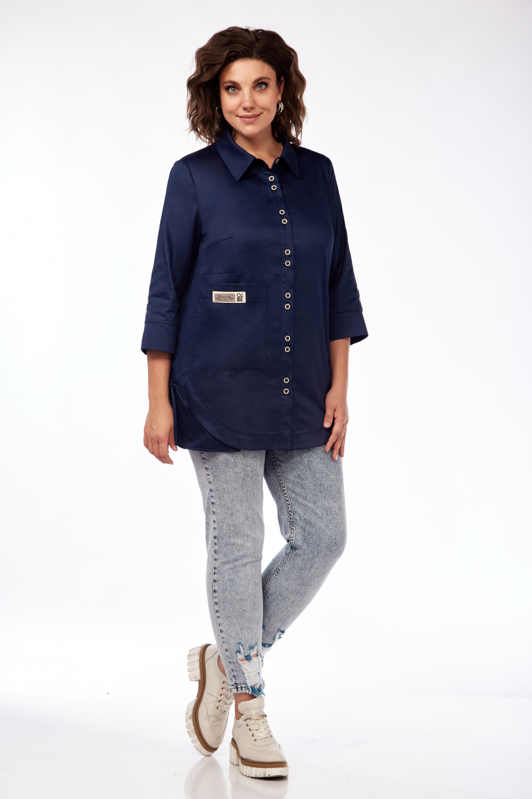 Блузка Matini 4.1535 синий - фото 6