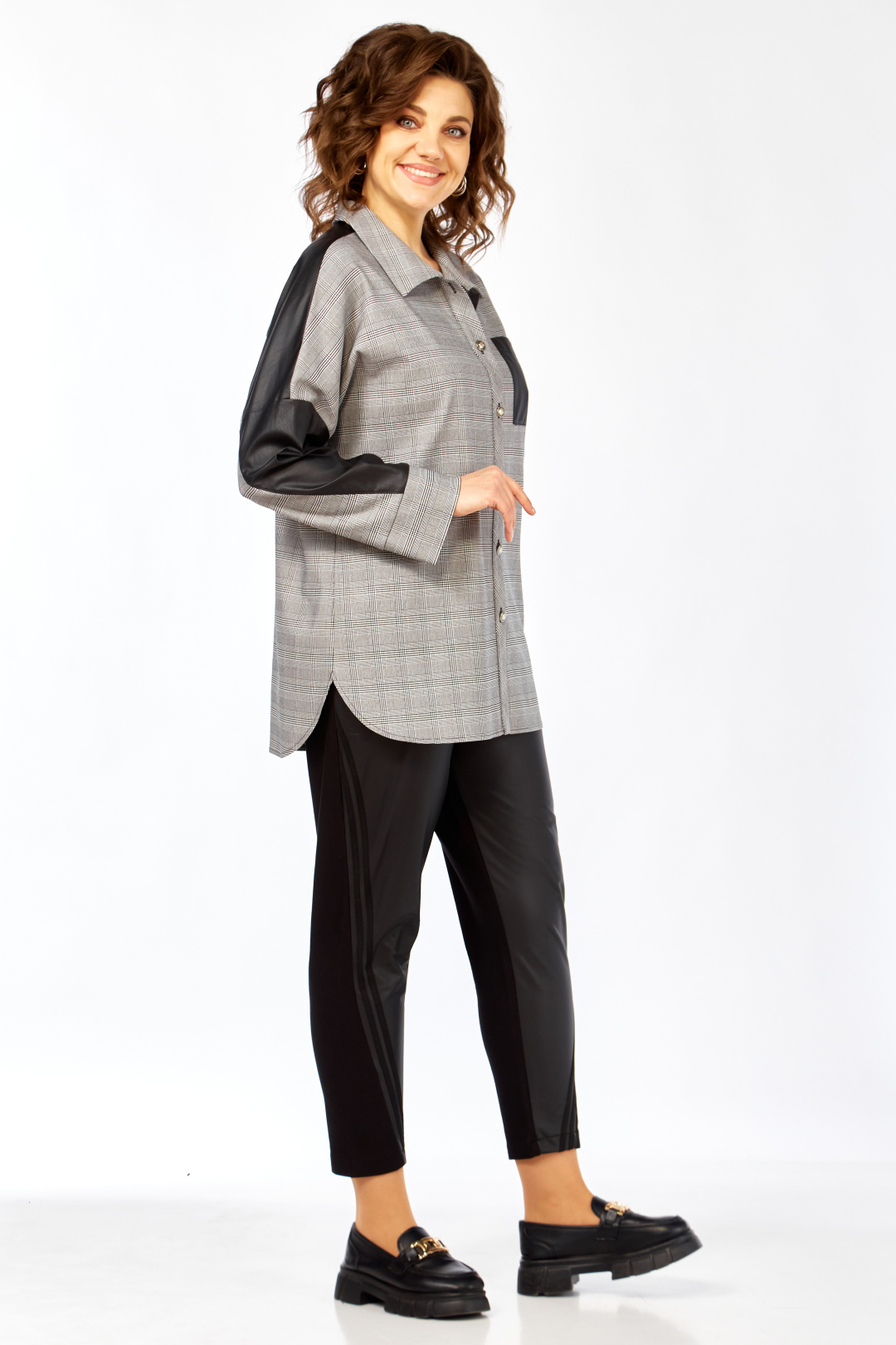 Блузка Matini 4.1545/1 Клетка+черный