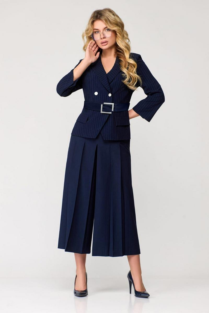 Костюм Милора Стиль 1128 синий - фото 1