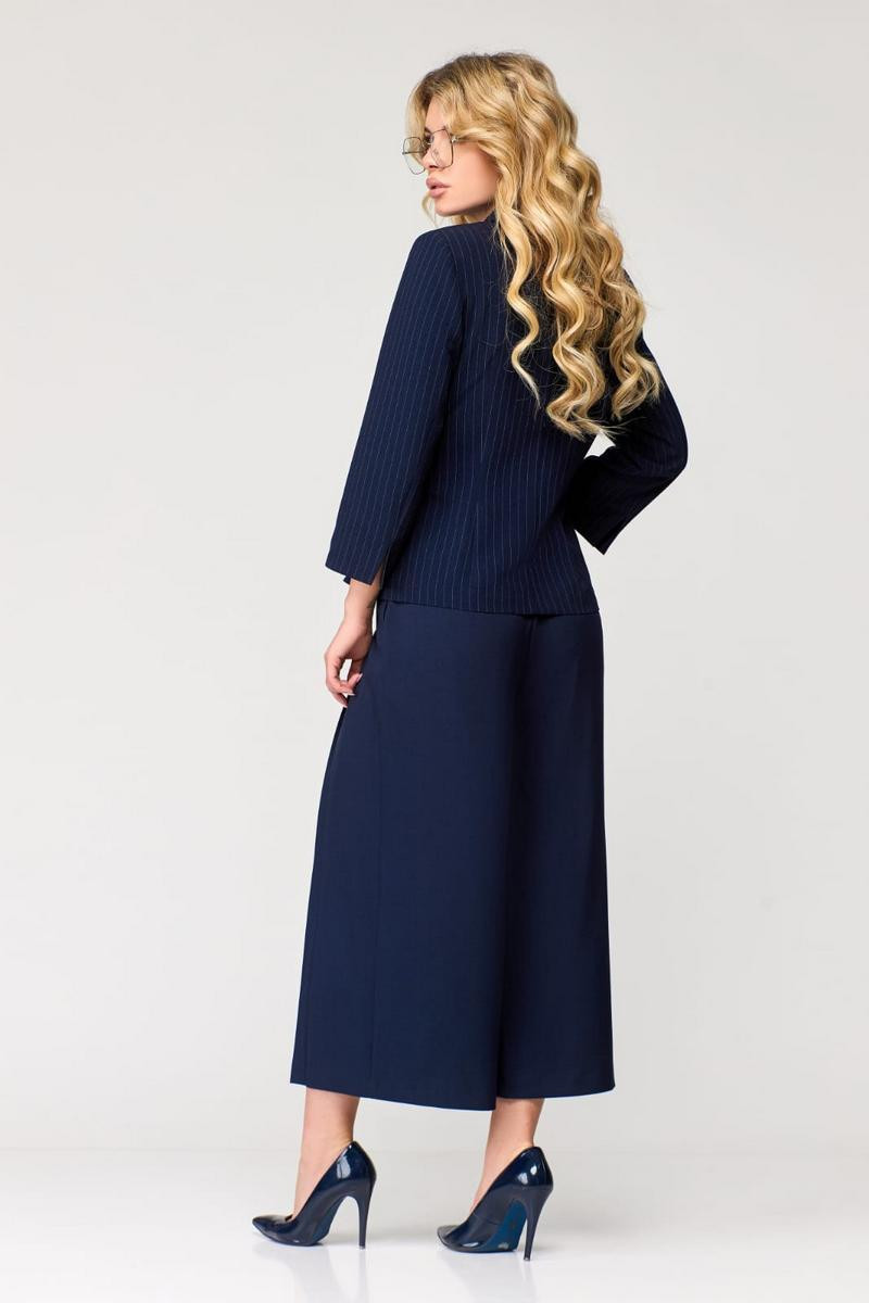 Костюм Милора Стиль 1128 синий - фото 4