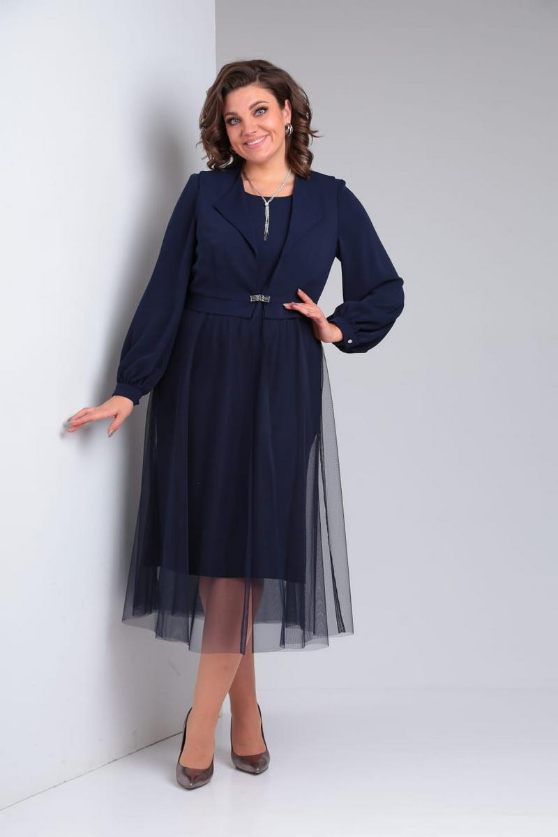 Костюм Милора Стиль 1175 синий - фото 1