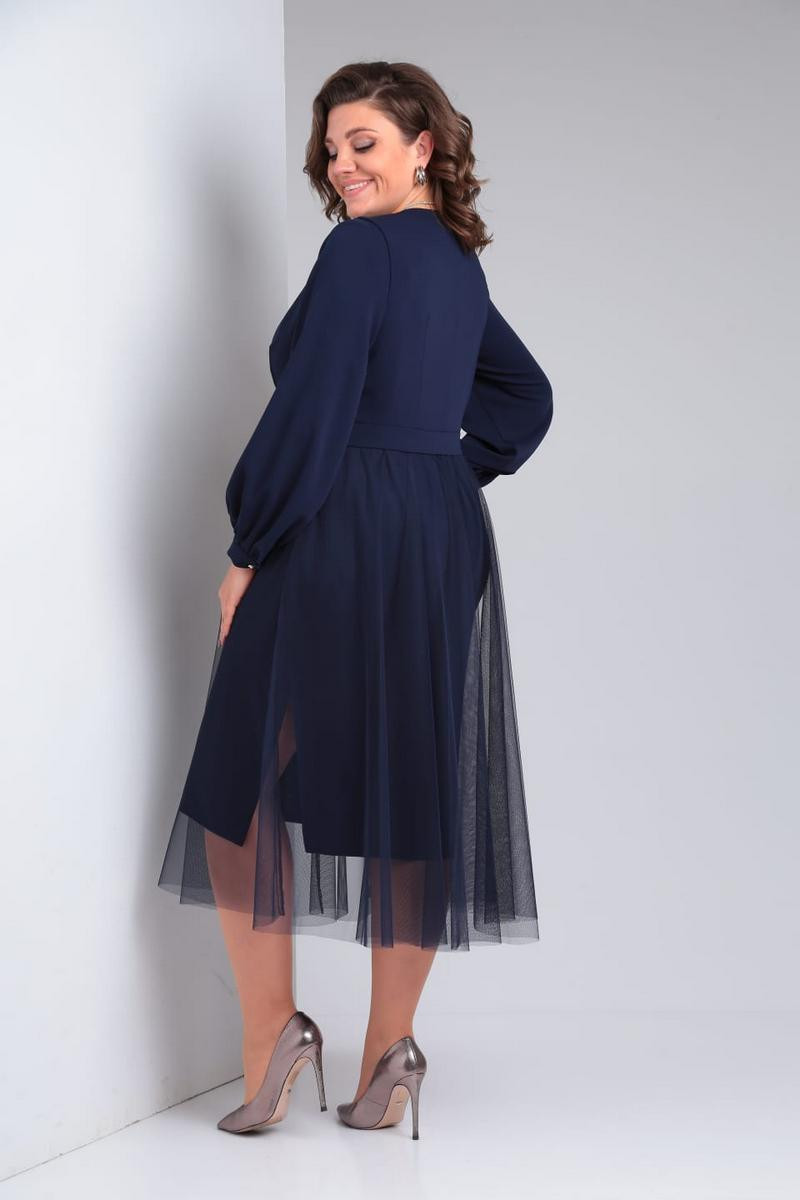 Костюм Милора Стиль 1175 синий - фото 4