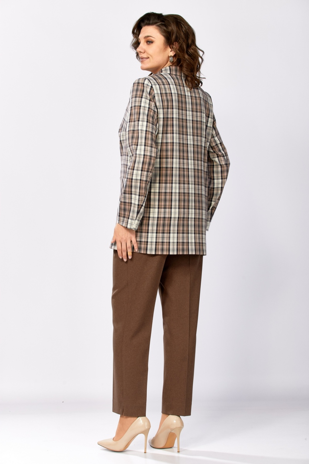 Костюм Милора Стиль 1198-1 шоколад+розовый - фото 5