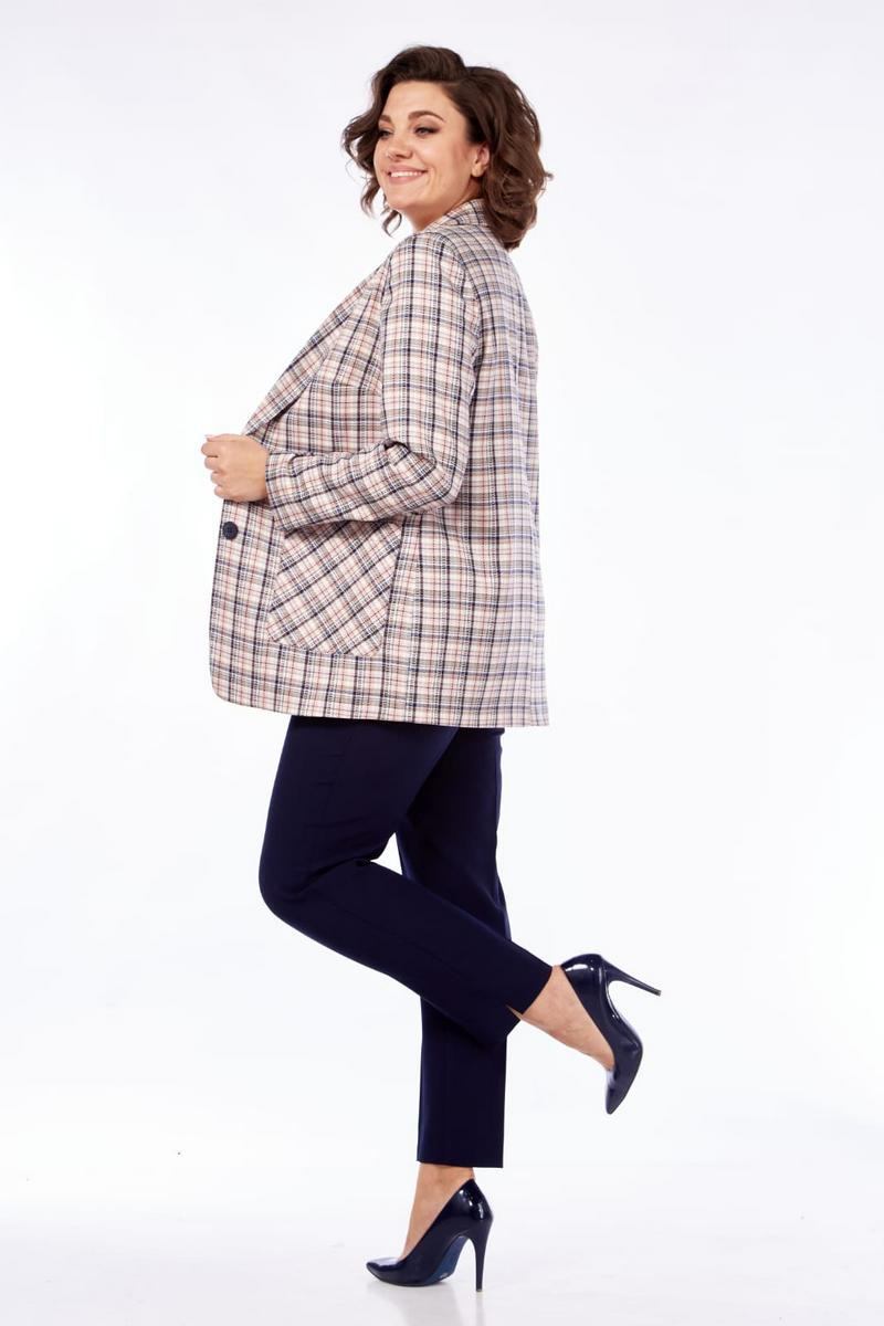 Костюм Милора Стиль 1198-розовая клетка - фото 2