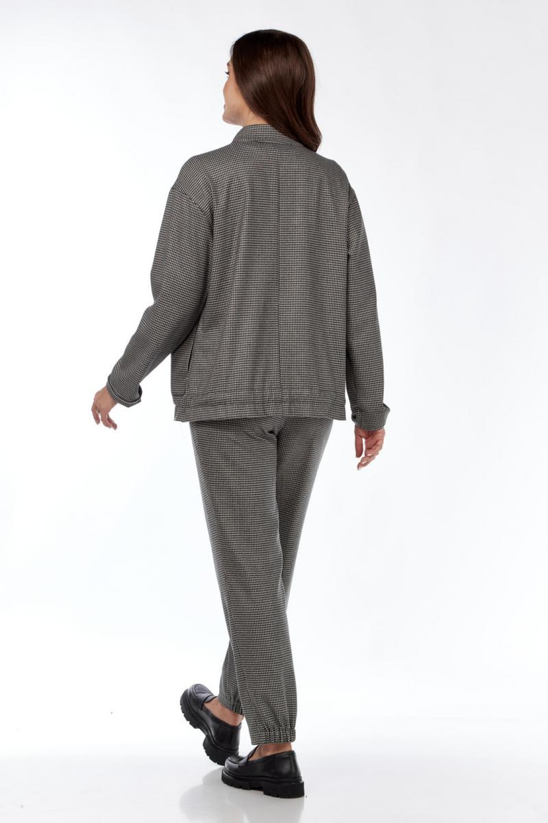 Костюм Милора Стиль 1252 чёрная гусь-лапка - фото 5