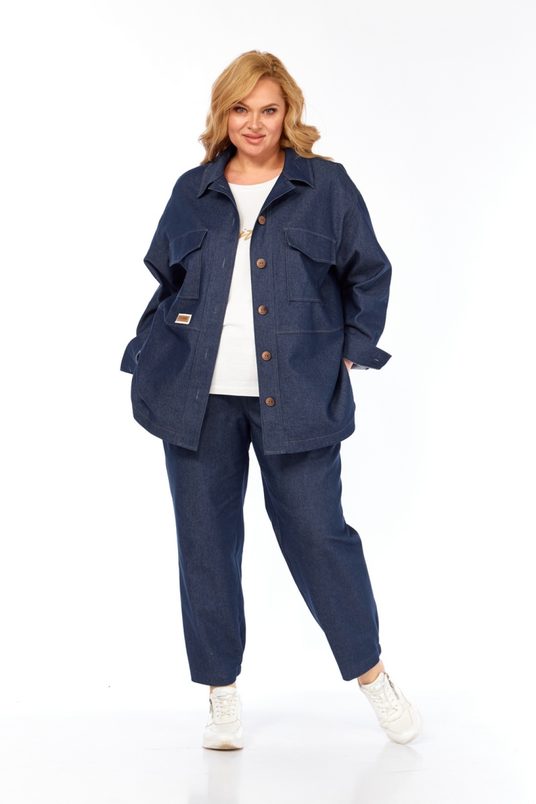 Костюм Милора Стиль 1342 синий - фото 1