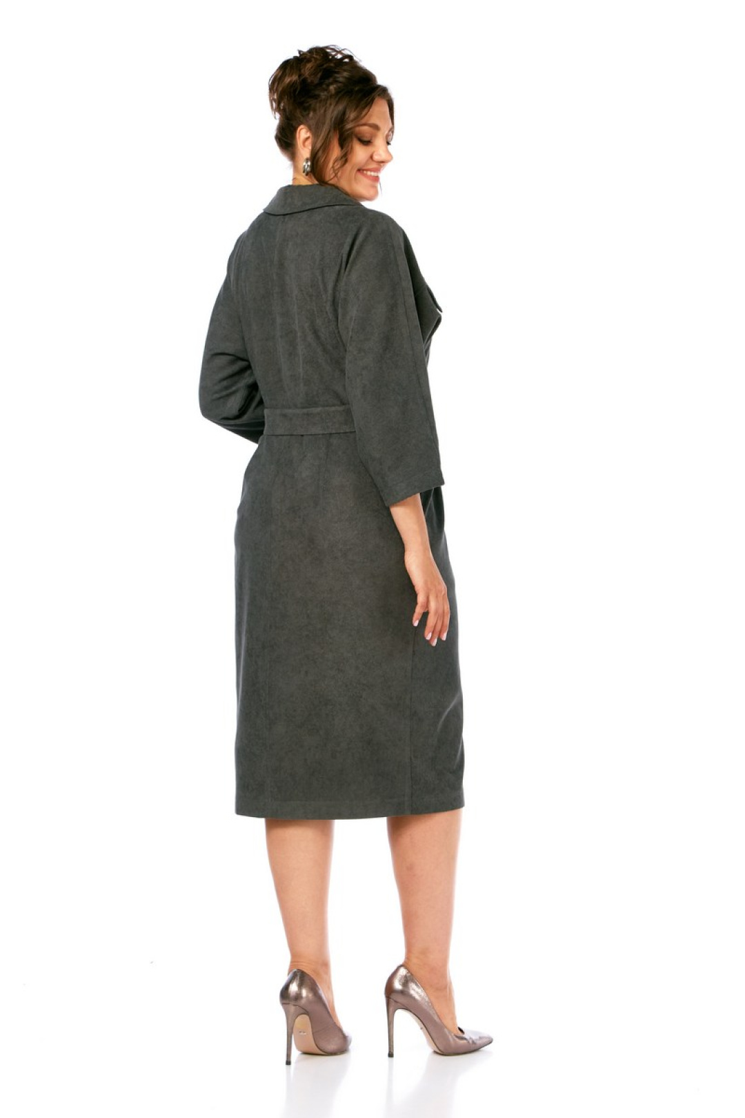 Платье Милора Стиль 1377 хаки - фото 3