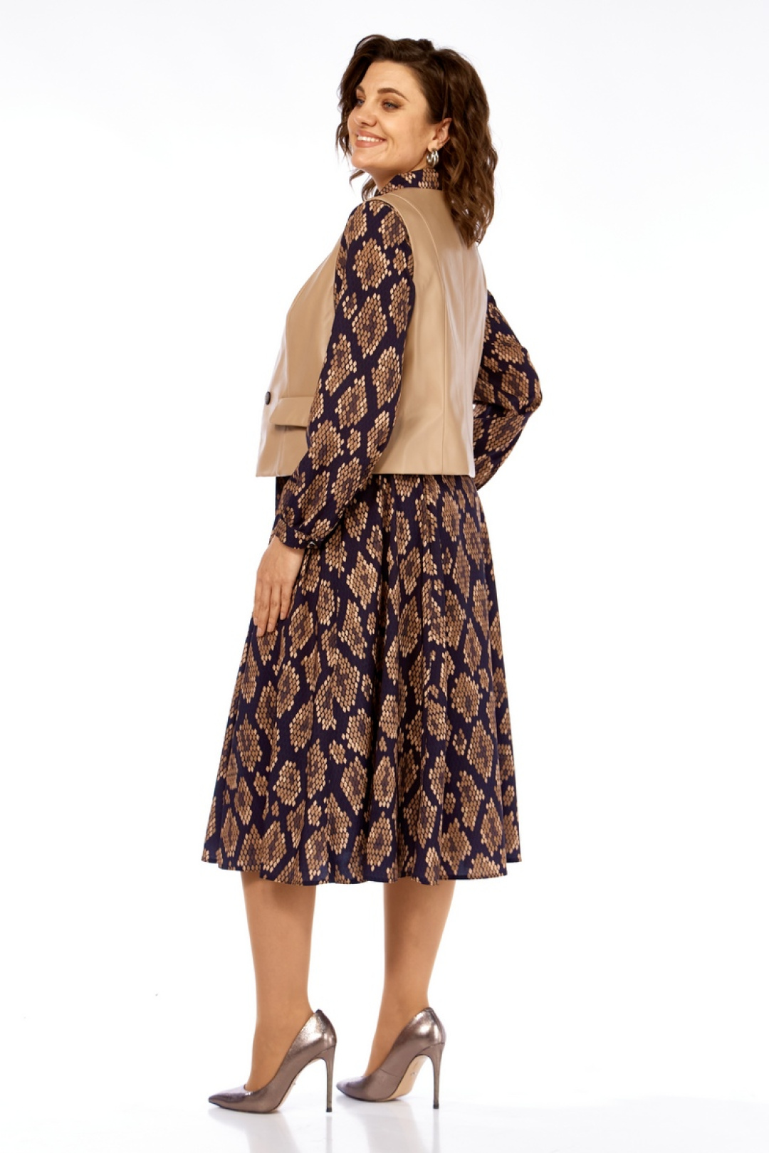 Комплект Милора Стиль 1380-1 черный + капучино соты - фото 4