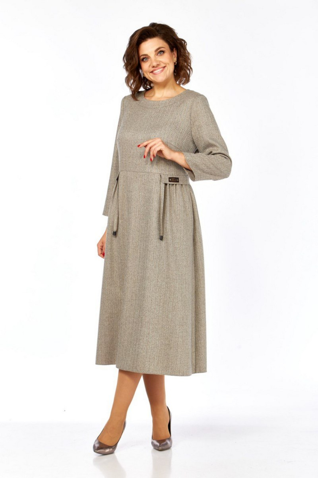 Платье Милора Стиль 1399 песочный - фото 3